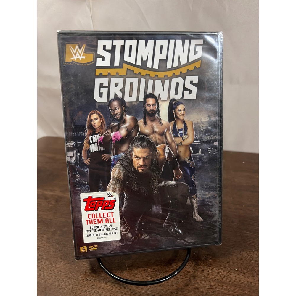 WWE Stomping Grounds DVD Unisex OS Black New Sealed 2019 Topps Card Included